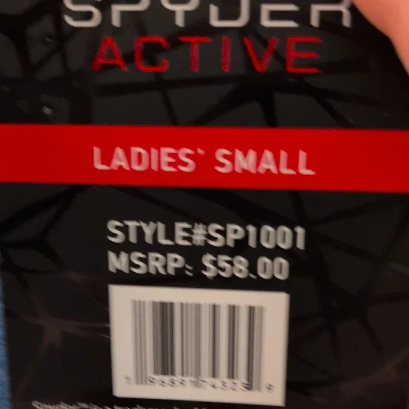 Spyder Women's Heathered Blue Long Sleeve Tee - Picture 3 of 8